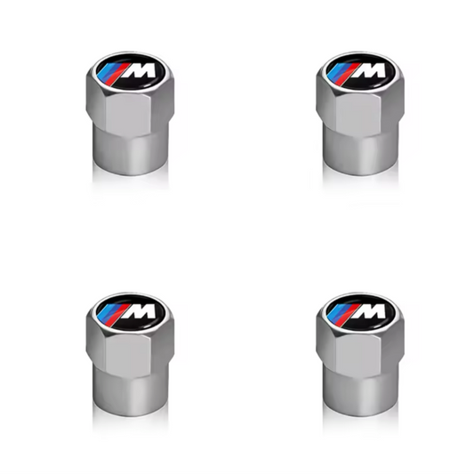 BMW M Sport Valve Caps Dust Caps In Silver Set Of 4